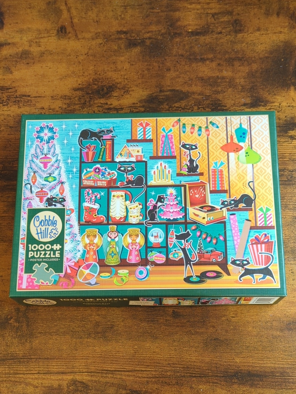 Cobble Hill 1000 Piece Puzzle "Christmas Cats"
